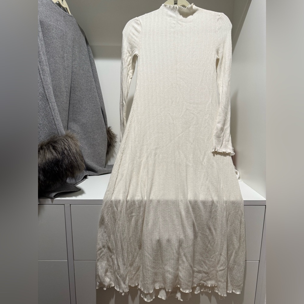 Mango Cream knit midi Dress - Picture 11 of 11
